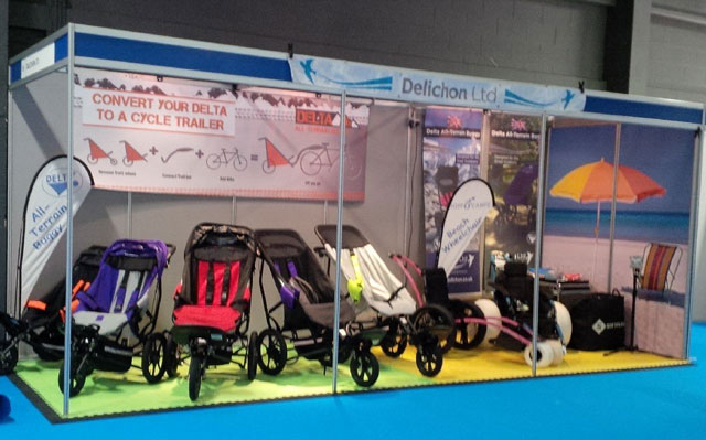 Delta Buggies and Hippocampe wheelchairs on display at Kidz North