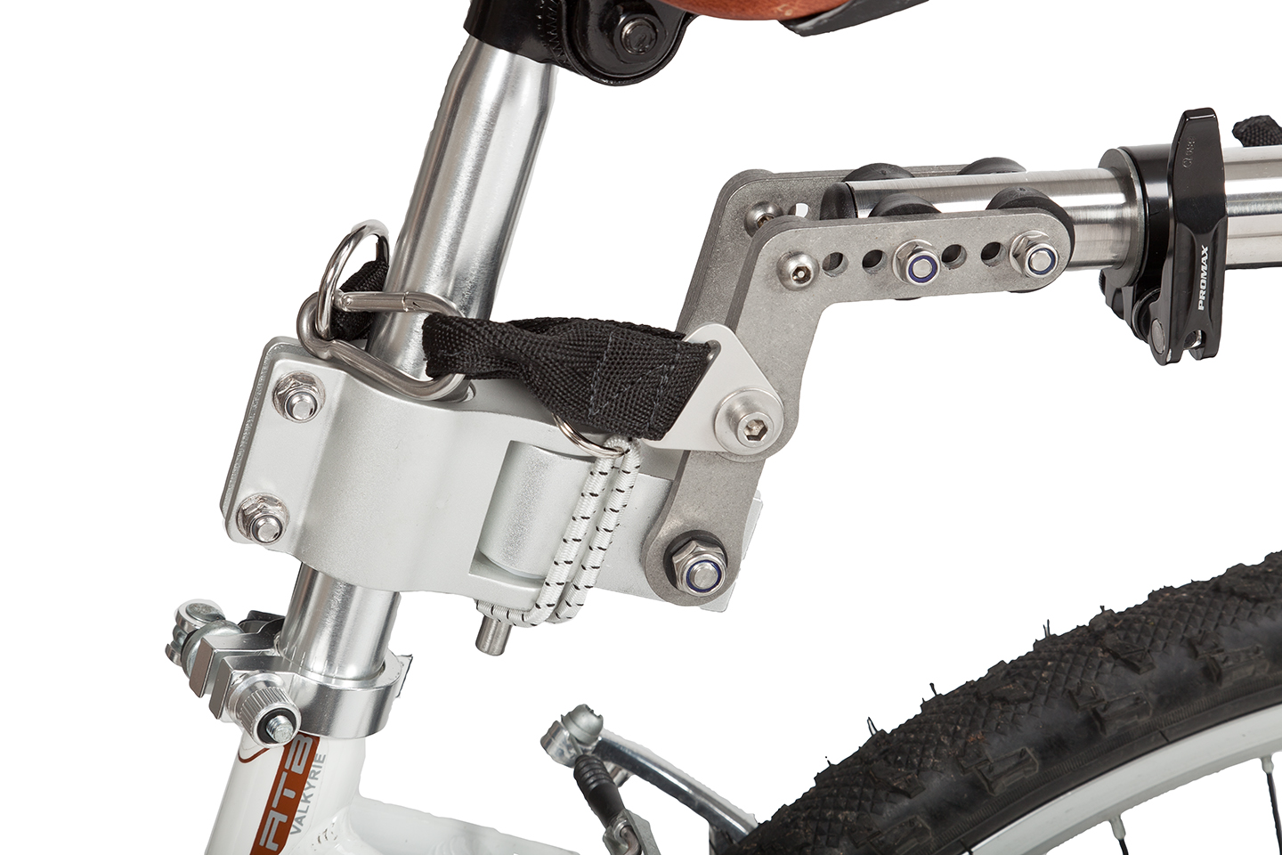 Delta Cycle Wheel Hitch – Supporto Portaruota Anteriore Per Bici, Fissaggio A Superficie Piana, Colore Nero