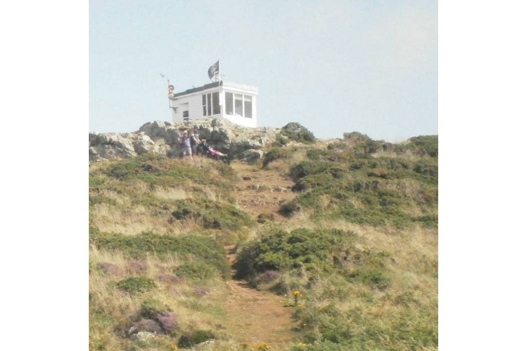 Delta Buggy on steep cliff path