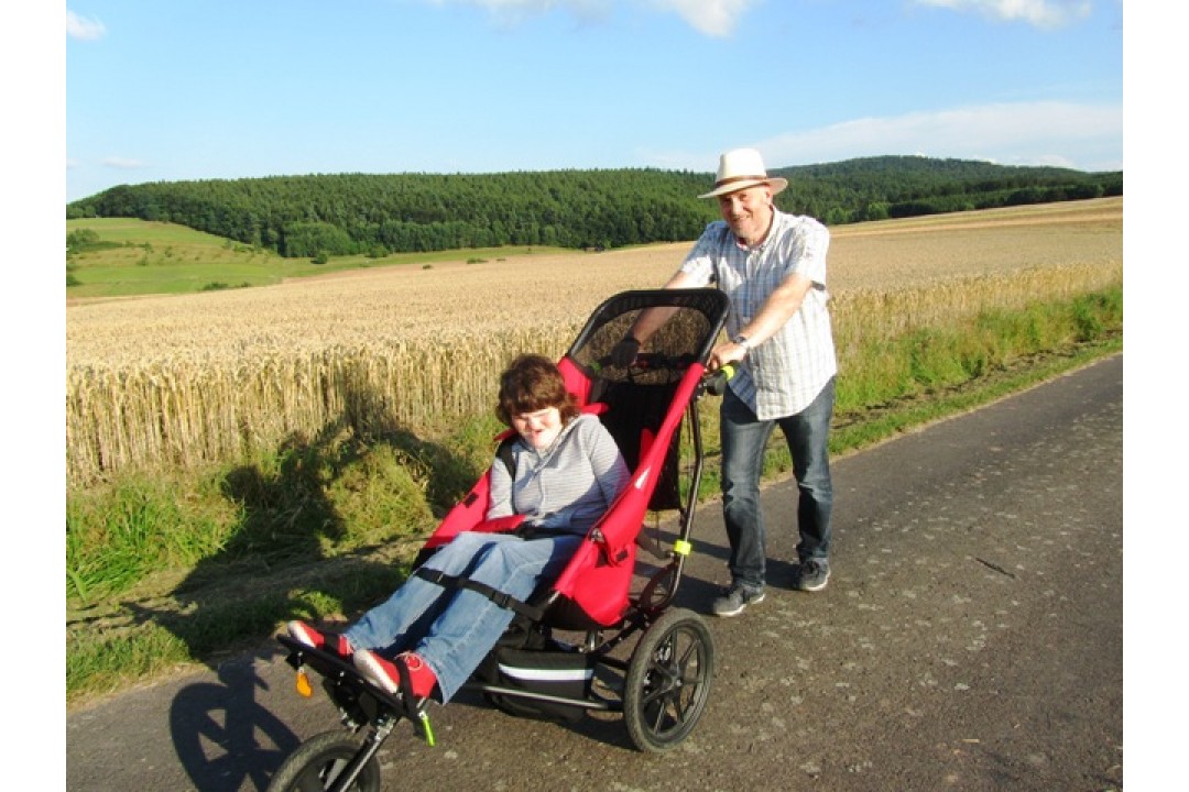 Delta out in the German fields of barley