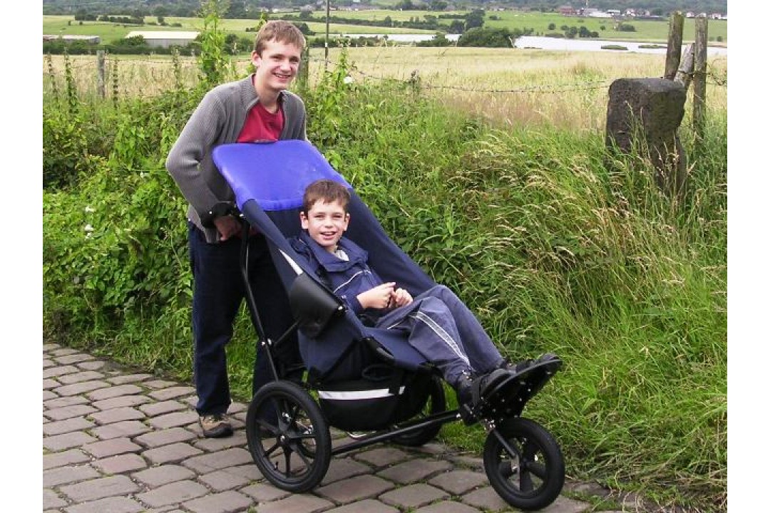 Delta on a brick footpath