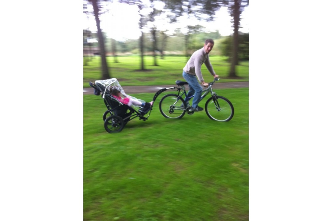 Delta Trail with raincover in the park