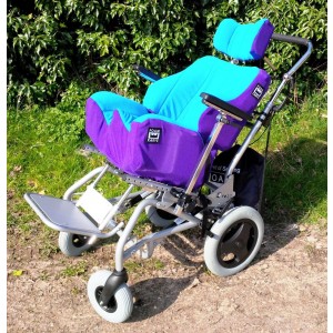 Foam-Karve Seat on Discovery with Sky/Purple covers