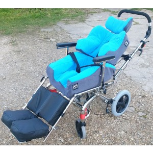 Sky Blue and Grey Foam-Karve custom seat with modified Neo