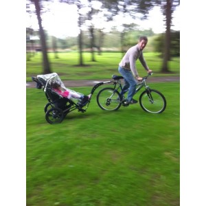 Delta Trail with raincover in the park