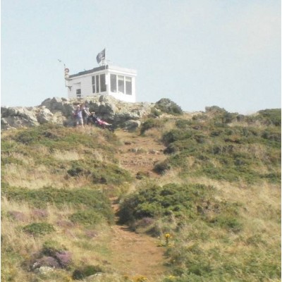 Delta Buggy on steep cliff path