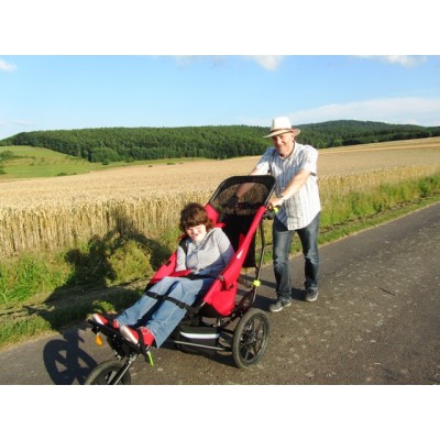 Delta out in the German fields of barley