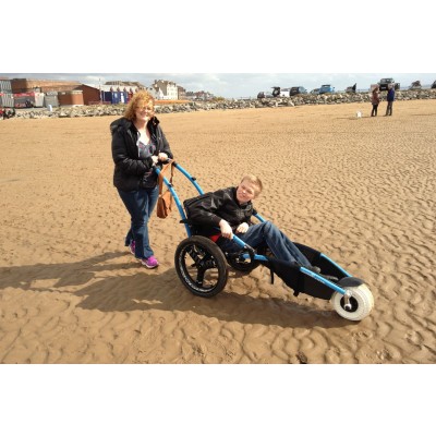 Hippocampe Wheelchair on sandy beach